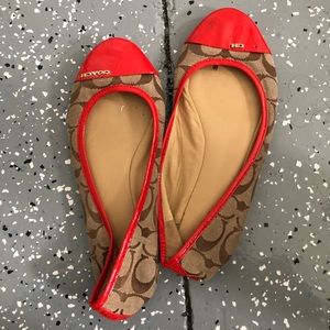 Coach flats size 8